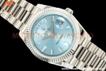 Rolex - DayDate 228236 Gain Weight 40mm Flt Pres SS/SS I-Blu/Dia KF VR3255