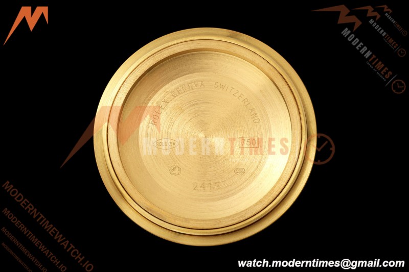 Rolex - DayDate 128238 Gain Weight 36mm Flt Pres YG/YG Grn/Dia KF A2836 | 롤렉스 - 데이데이트 128238 게인 웨이트 36mm 플랫 프레스 YG/YG 그린/다이아 KF A2836