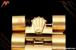 Rolex - DayDate 128238 Gain Weight 36mm Flt Pres YG/YG Grn/Dia KF A2836 | 롤렉스 - 데이데이트 128238 게인 웨이트 36mm 플랫 프레스 YG/YG 그린/다이아 KF A2836