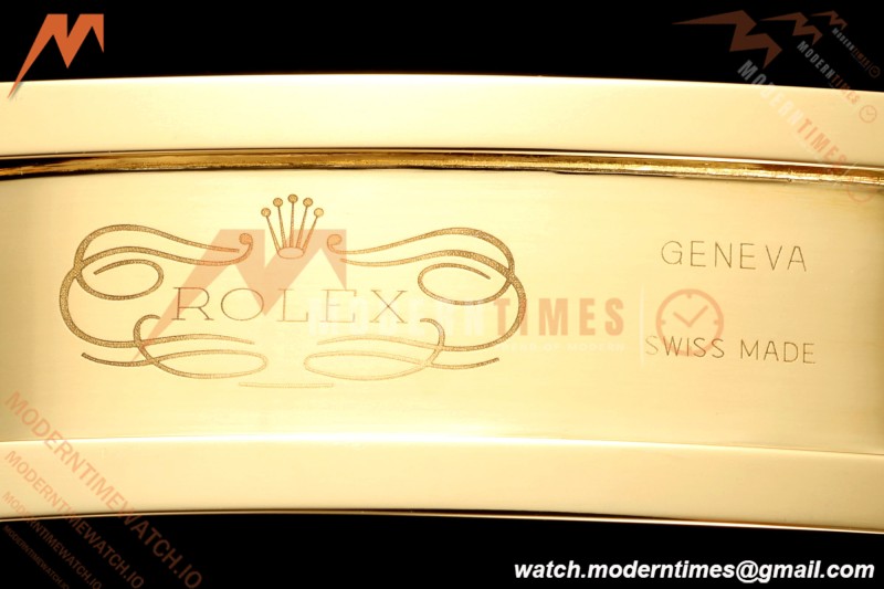 Rolex - DayDate 128238 Gain Weight 36mm Flt Pres YG/YG Grn/Dia KF A2836 | 롤렉스 - 데이데이트 128238 게인 웨이트 36mm 플랫 프레스 YG/YG 그린/다이아 KF A2836