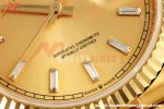 Rolex - DayDate 128238 Gain Weight 36mm Flt Pres YG/YG Gold/Dia KF A2836