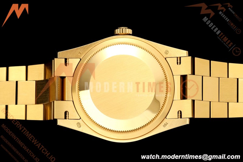 Rolex - DayDate 128238 Gain Weight 36mm Flt Pres YG/YG Gold/Dia KF A2836
