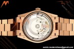 Rolex - DayDate 128235 Gain Weight 36mm Flt Pres RG/RG Silv/Dia KF A2836