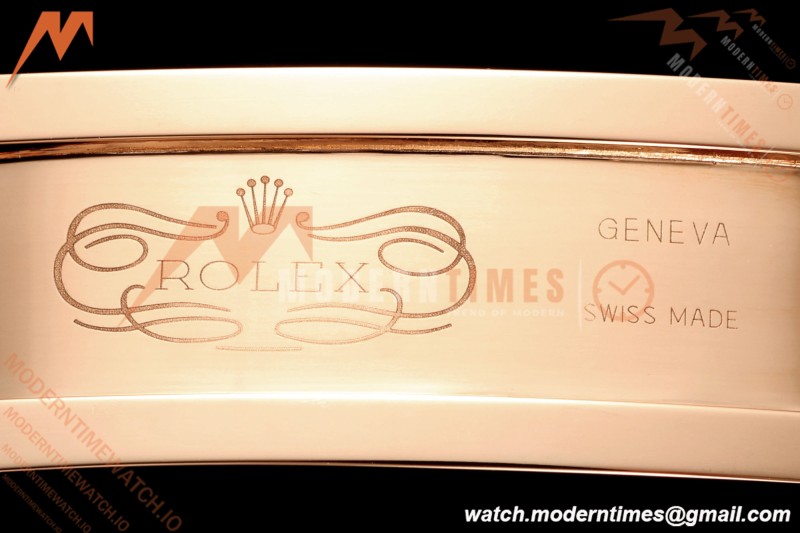 Rolex - DayDate 128235 Gain Weight 36mm Flt Pres RG/RG Silv/Dia KF A2836