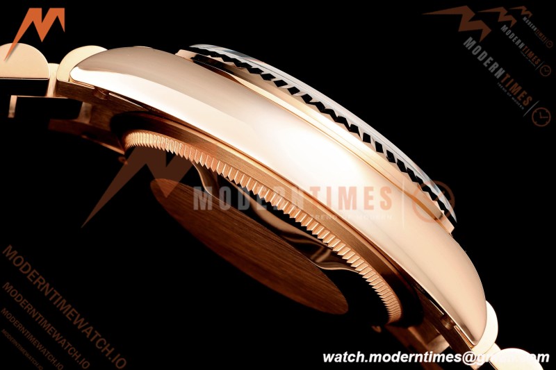 Rolex - DayDate 128235 Gain Weight 36mm Flt Pres RG/RG Silv/Dia KF A2836