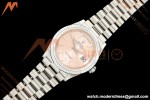 Rolex - DayDate 128239 Gain Weight 36mm Flt Pres SS/SS Pink/Dia KF A2836