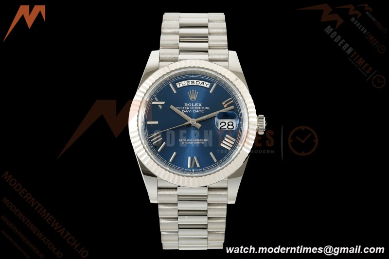 Rolex - DayDate 228239 Gain Weight 40mm Flt Pres SS/SS Blu/Rmn VSF DD3255