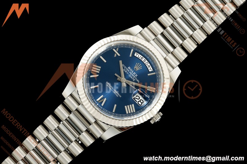Rolex - DayDate 228239 Gain Weight 40mm Flt Pres SS/SS Blu/Rmn VSF DD3255
