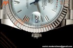 Rolex - DayDate 228236 Gain Weight 40mm Flt Pres SS/SS Ice Blue/Rmn VSF DD3255