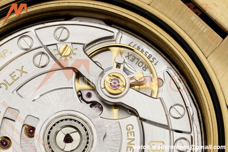 Rolex - DayDate 228238 Gain Weight 40mm Flt Pres YG/YG Grn/Rmn VSF DD3255 | 롤렉스 - 데이데이트 228238 Gain Weight 40mm 플루티드 프레지던트 옐로우 골드/옐로우 골드 그린/로마 숫자 VSF DD3255