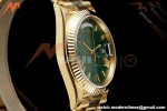 Rolex - DayDate 228238 Gain Weight 40mm Flt Pres YG/YG Grn/Rmn VSF DD3255 | 롤렉스 - 데이데이트 228238 Gain Weight 40mm 플루티드 프레지던트 옐로우 골드/옐로우 골드 그린/로마 숫자 VSF DD3255