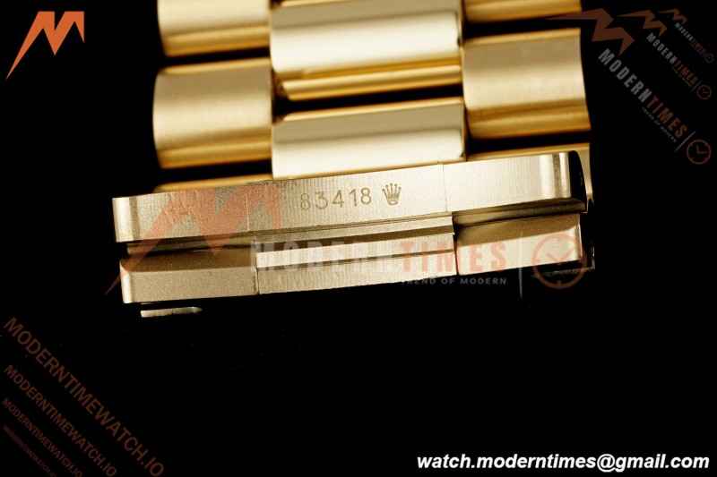 Rolex - DayDate 228238 Gain Weight 40mm Flt Pres YG/YG Grn/Rmn VSF DD3255 | 롤렉스 - 데이데이트 228238 Gain Weight 40mm 플루티드 프레지던트 옐로우 골드/옐로우 골드 그린/로마 숫자 VSF DD3255