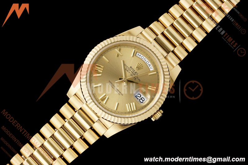Rolex - DayDate 228238 Gain Weight 40mm Flt Pres YG/YG Champ/Rmn VSF DD3255