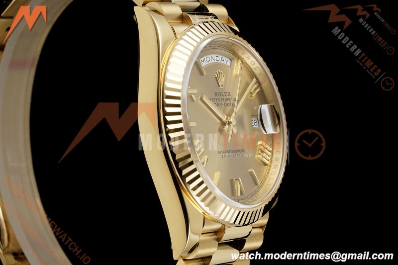 Rolex - DayDate 228238 Gain Weight 40mm Flt Pres YG/YG Champ/Rmn VSF DD3255