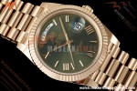 Rolex - DayDate 228235 Gain Weight 40mm Flt Pres RG/RG Green/Rmn VSF DD3255