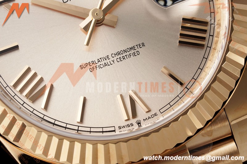 Rolex - DayDate 228235 Gain Weight 40mm Flt Pres RG/RG Champ/Rmn VSF DD3255