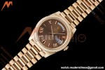 Rolex - DayDate 228235 Gain Weight 40mm Flt Pres RG/RG Brn/Rmn VSF DD3255 | 롤렉스 - 데이데이트 228235 Gain Weight 40mm 플루티드 프레지던트 로즈 골드/로즈 골드 브라운/로마 숫자 VSF DD3255