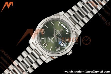 Rolex - DayDate 228239 Gain Weight 40mm Flt Pres SS/SS Grn/Rmn VSF V2 DD3255
