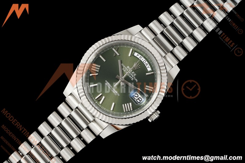 Rolex - DayDate 228239 Gain Weight 40mm Flt Pres SS/SS Grn/Rmn VSF V2 DD3255