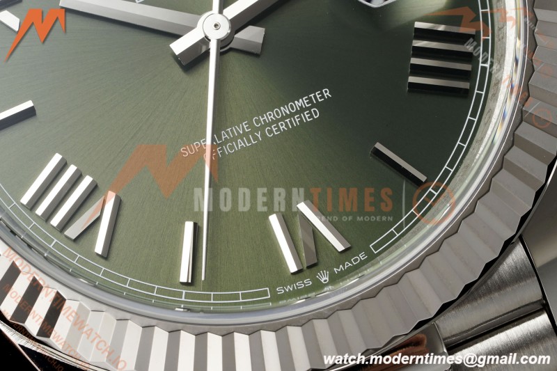 Rolex - DayDate 228239 Gain Weight 40mm Flt Pres SS/SS Grn/Rmn VSF V2 DD3255