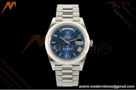 Rolex - DayDate 228239 Gain Weight 40mm Flt Pres SS/SS Blu/Rmn VSF V2 DD3255
