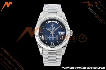 Rolex - DayDate 228239 Gain Weight 40mm Flt Pres SS/SS Blue Ombre/Rmn VSF V2 DD3255