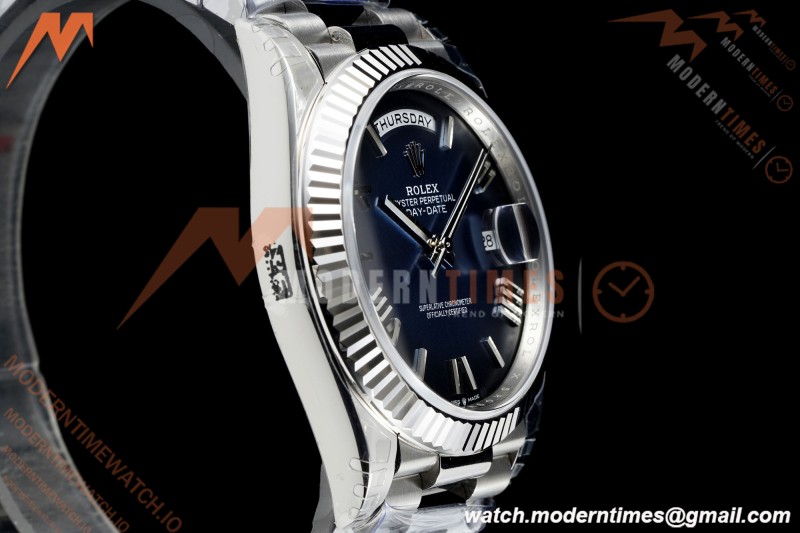 Rolex - DayDate 228239 Gain Weight 40mm Flt Pres SS/SS Blue Ombre/Rmn VSF V2 DD3255