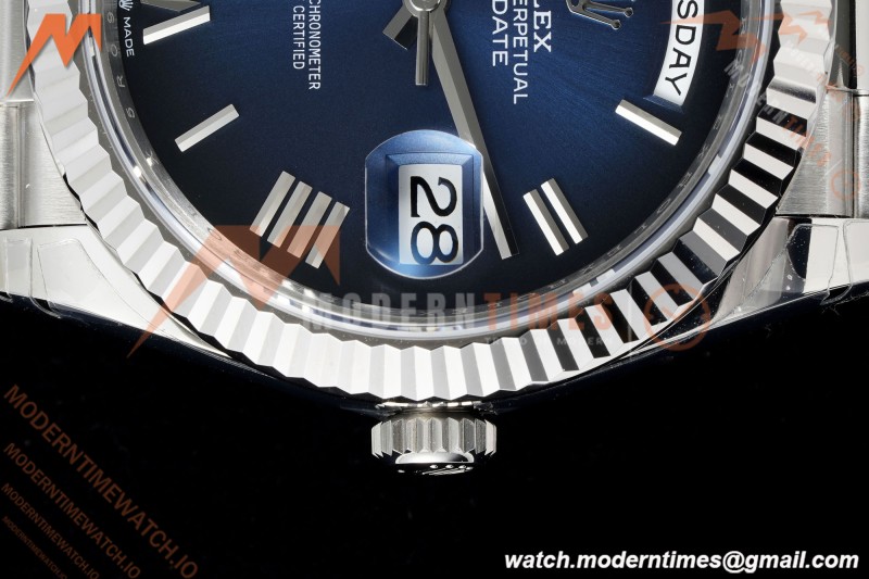 Rolex - DayDate 228239 Gain Weight 40mm Flt Pres SS/SS Blue Ombre/Rmn VSF V2 DD3255