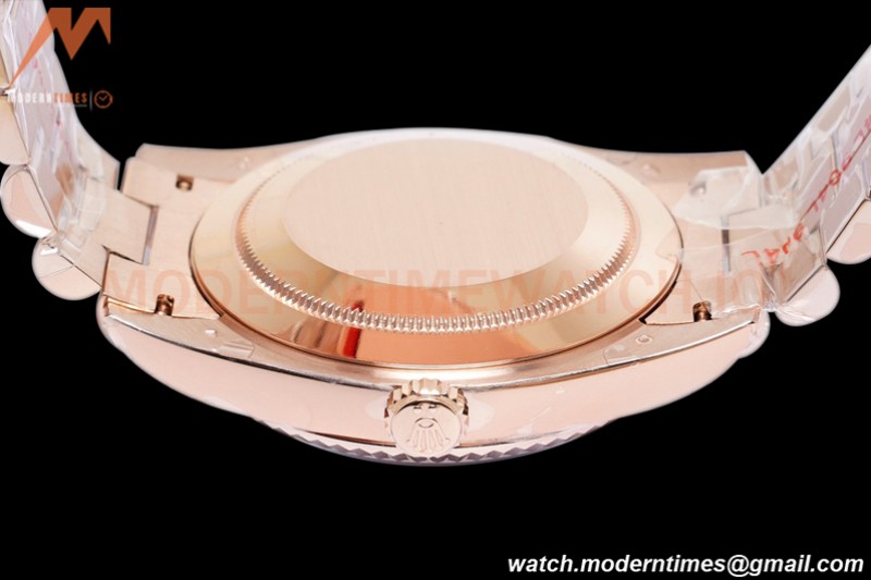 Rolex - DayDate 40mm Flt Pres RG/RG Brn/Dia EWF VR3255