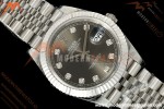 Rolex - Datejust 126334 41mm Jub Flt 904L SS/SS Gray/Dia VSF DD3235