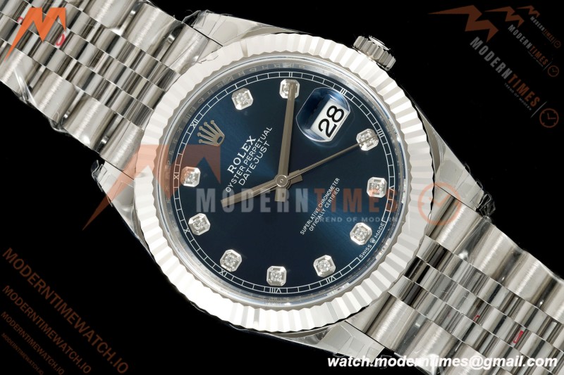 Rolex - Datejust 126334 41mm Jub Flt 904L SS/SS Blu/Dia VSF DD3235