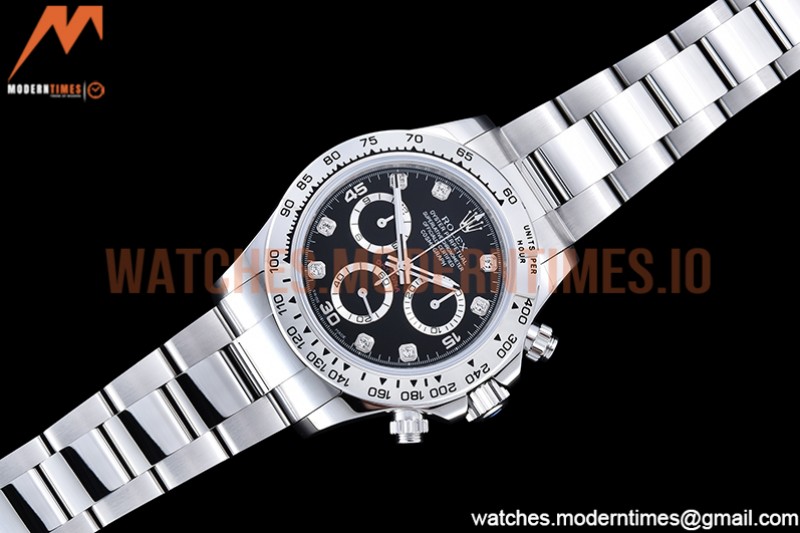 Rolex - Daytona 116519 SS/SS Black/Dia OMF A7750