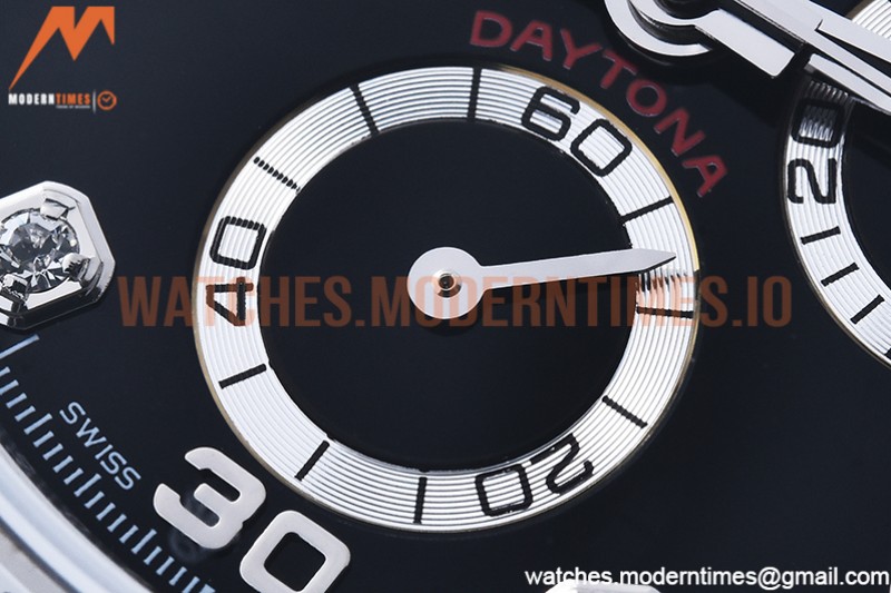 Rolex - Daytona 116519 SS/SS Black/Dia OMF A7750