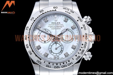 Rolex - Daytona 116519 SS/SS M-White/Dia OMF A7750