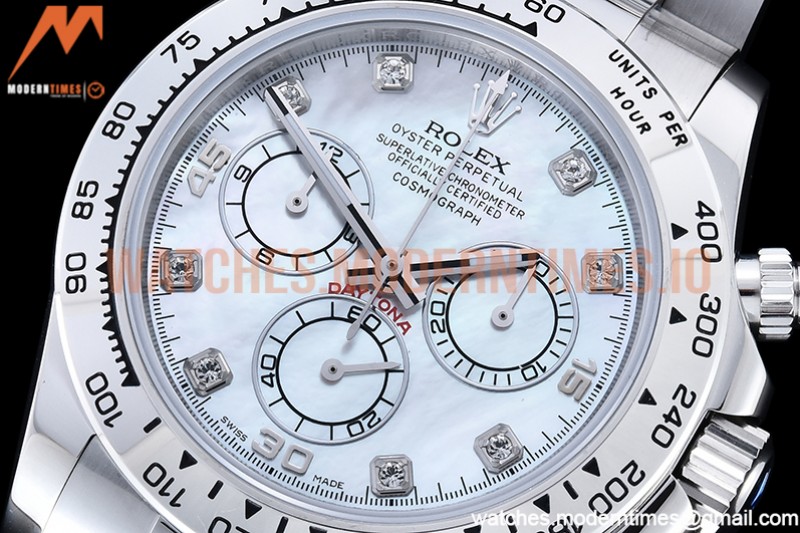 Rolex - Daytona 116519 SS/SS M-White/Dia OMF A7750