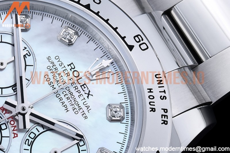 Rolex - Daytona 116519 SS/SS M-White/Dia OMF A7750