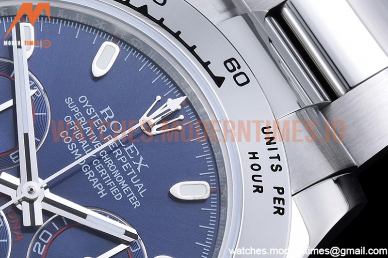 Rolex - Daytona 116519 SS/SS Blue/Stk OMF A7750