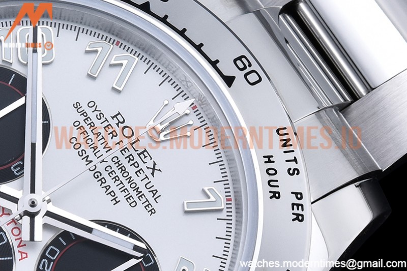Rolex - Daytona 116519 SS/SS Wht/Num OMF A7750