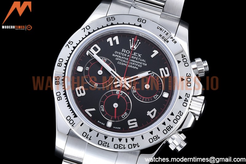 Rolex - Daytona 116519 SS/SS Black/Num OMF A7750