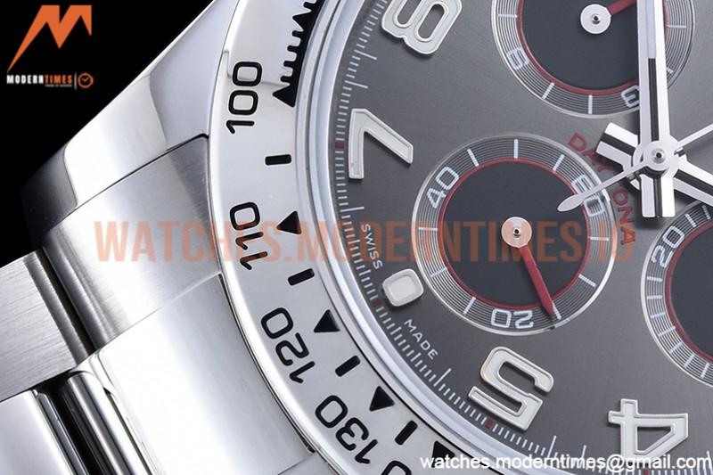 Rolex - Daytona 116519 SS/SS Grey/Num OMF A7750