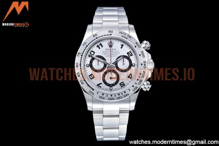 Rolex - Daytona 116519 SS/SS White/Num OMF A7750