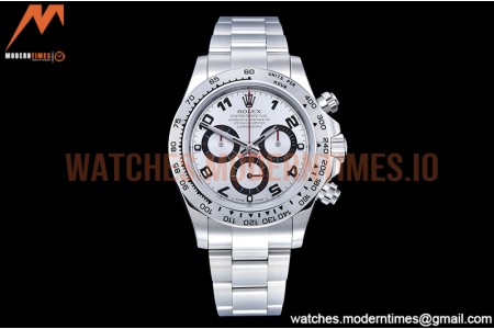 Rolex - Daytona 116519 SS/SS White/Num OMF A7750