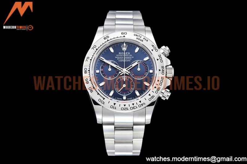 Rolex - Daytona 116509 904L SS/SS Blue/Stk QF V2 Asia 4130