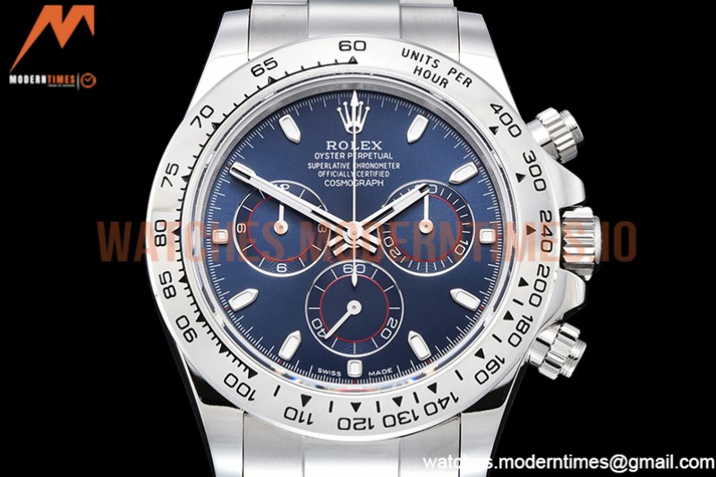 Rolex - Daytona 116509 904L SS/SS Blue/Stk QF V2 Asia 4130