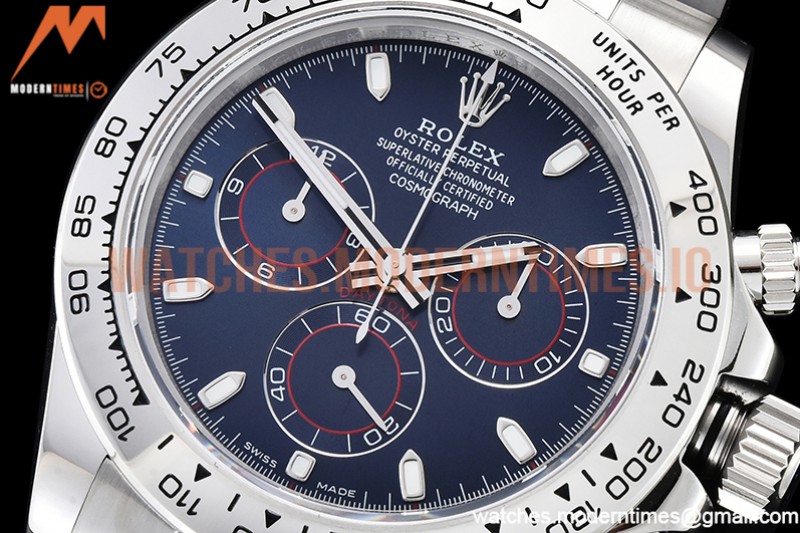 Rolex - Daytona 116509 904L SS/SS Blue/Stk QF V2 Asia 4130
