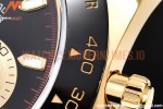 Rolex - Daytona 116518 904L YG/RU Blk/Stk QF Asia 4130