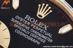 Rolex - Daytona 116518 904L YG/RU Blk/Stk QF Asia 4130