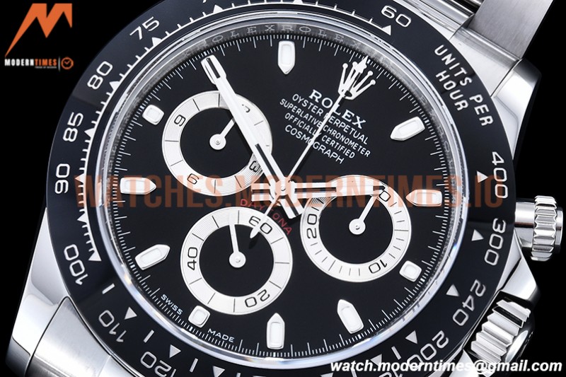 Rolex - Daytona 116500 SS/SS Black/Stk APSF SH4130