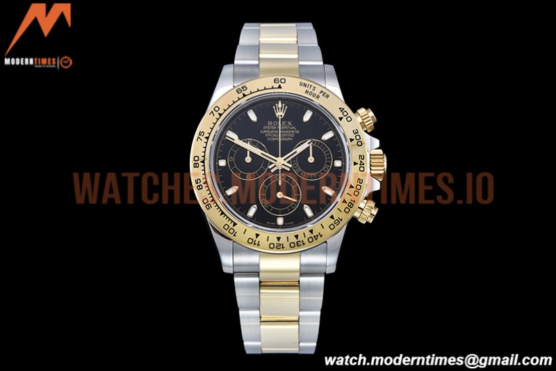 Rolex - Daytona 116503 904L YG/SS Blk/Stk QF V3 SH4130