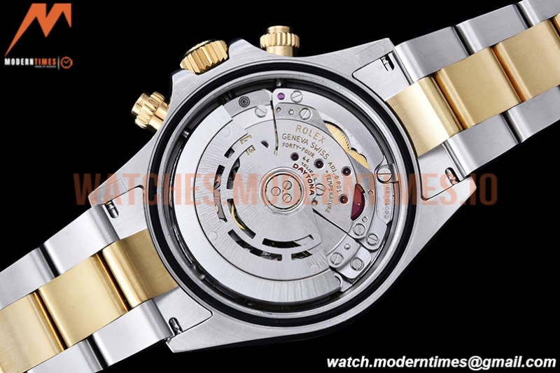 Rolex - Daytona 116503 904L YG/SS Blk/Stk QF V3 SH4130